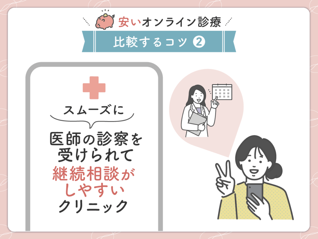 スムーズに医師の診察を受けられて継続相談しやすいクリニック